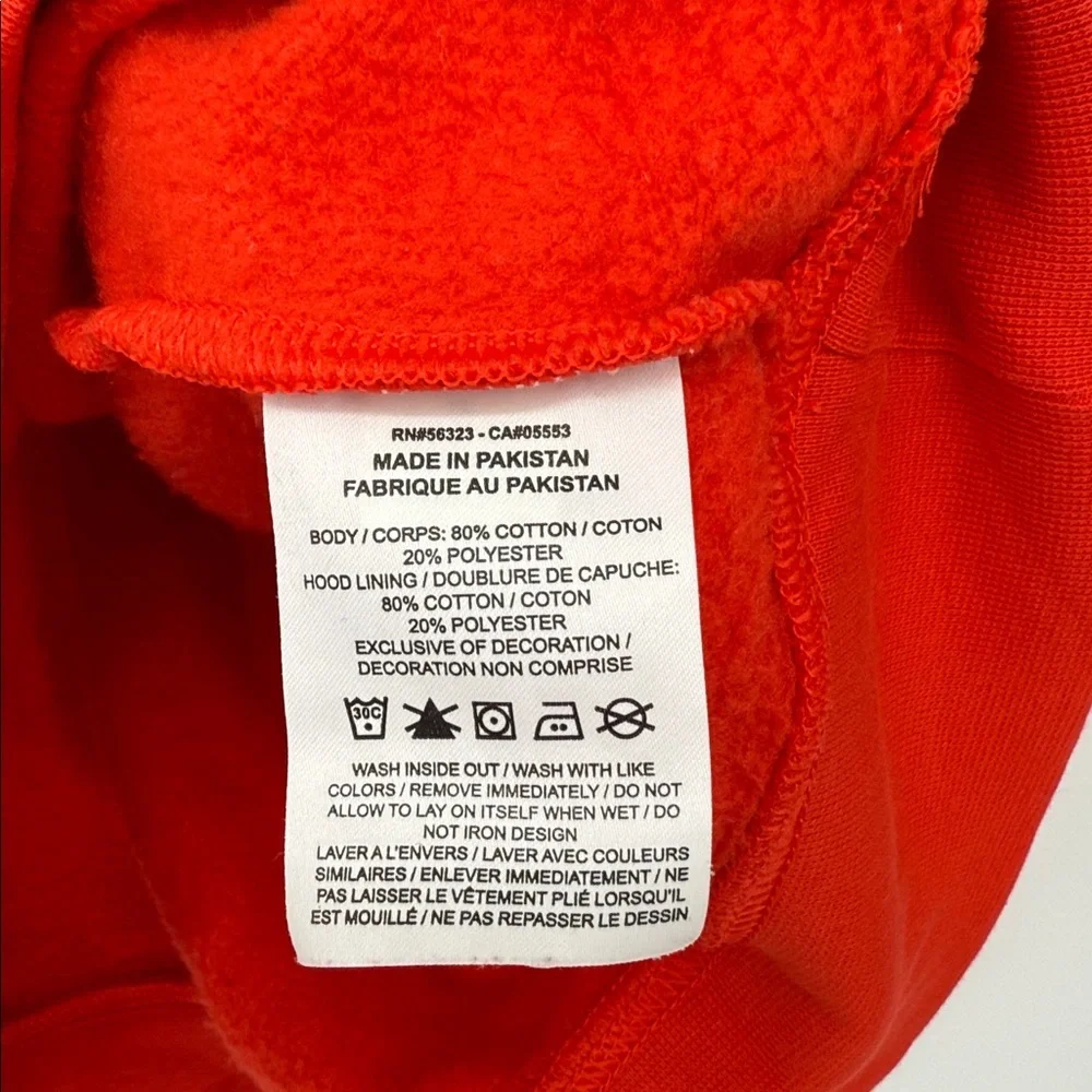 Nike Red Swoosh Hoodie Pullover Sweatshirt 1X